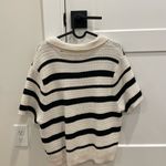 Universal Threads Universal Thread Black and White Striped Crop Top Photo 4