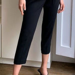 Babaton  Cohen Cropped Pleated Dress Pants in Black Size 6 Photo 0