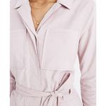 Madewell Corduroy Belted Jumpsuit K3347 Purple Pink Size 4 Photo 4