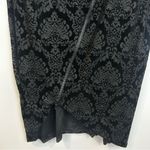 Rachel Roy Black Burnout Floral Long Sleeve Zipper Tulip Sheath Dress Size XL Photo 6