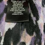 Torrid  Cardigan VNeck women’s Purple Leopard Print Button Front sweater New Sz 1 Photo 2