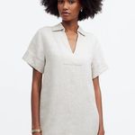Madewell V-Neck Mini Dress in 100% Linen Photo 0
