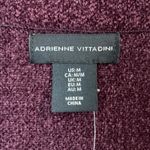 Adrienne Vittadini Women Burgundy Chenille Blazer Jacket Medium Button Front NWT Photo 3