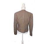 New Ronny Kobo Houndstooth Blazer Jacket with Gold Buttons, XL (0755) Brown Photo 1