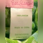 Lilly Pulitzer  Lime Green and Blue Rayon Infinity Loop Scarf One‎ Size Photo 3