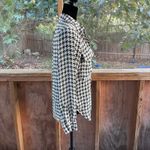 Kut From The Kloth Women's Green And White Houndstooth Blouse Size S Photo 1