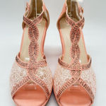 Top Moda  Sandal Womens 7.5 Pink  Rhinestone Strappy Lace Sandal NEW‎ Photo 0