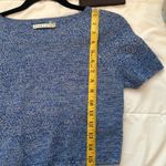 Alice + Olivia Solange Herringbone Knit Merino Wool Sweater Crop Top, Size S Photo 5