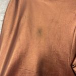 Line and Dot Gold Mini Pencil Skirt with Ruffled Detail Photo 3