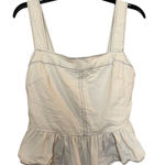 Urban Outfitters cream ruffle crop top size S Photo 0