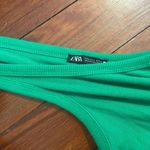 ZARA  Green One Shoulder Bodycon Dress Photo 1