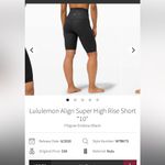 Lululemon  Align Super-High-Rise Short 10"
Size 8 Photo 5