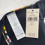 Aerie New Offline Floral Print Mesh Back Plunge Sports Bra Black Size Small Photo 13