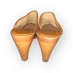 Coach women’s Y2K canvas felicity signature platform mules wooden heels size 9 Photo 4