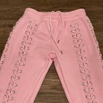 Hidden Cult Lace Up Wynn Sweat Pants Bubblegum Pink Size X Small Photo 2