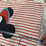 Disney Vintage Mickey Mouse Double Sided Striped Dress  Pajama Shirt Photo 5