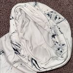 Balance Collection  Black and White Marble Bike Shorts Photo 3