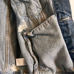 Mustard Seed  distressed Jean jacket size S - Dance Republic on back Photo 4
