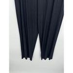 Happily Grey Pants Women Sz Medium Black Thermal Lounge Elastic Stretch Waist Photo 2
