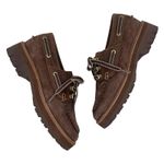 Rag and Bone  Cameron Lug Sole Boat Shoes Mocha Brown Suede Size 39 Photo 7