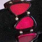 Style & Co . Red Berry Resin Chunky Retro Stretchy Bracelet Photo 0