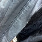 Liz Baker Vintage 90s  Black Leather Quilt Lined Oversize Bomber Jacket 1X Photo 9