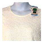 Philosophy Crochet Lace Floral Blouse NWT – White Elegant Lace Top Size Large Photo 2