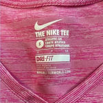 Nike The tee dri-fit pink athletic cut tee shirt in size small Photo 2