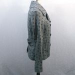 Needle & Thread  Anthropologie Gray Bow Pea Coat Size M Photo 3