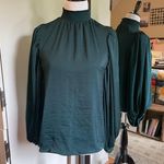 CeCe Medium Green Long Sleeve Blouse Photo 0