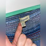 Democracy  Boho Smock Neck Dress Blue Chambray W/Bell Ruffle Sleeves Knee XL Photo 12