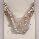 Jessica Simpson  Gold Tone Faux Diamond Layered Necklace Photo 2