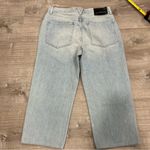 Veronica Beard  Jeans Blake Crop Classic Straight High Rise In Aire Wash Size 30 Photo 5