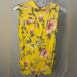 Loft Floral Mixed Media Button Down size medium Photo 6