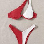 Zaful Two Tone High Leg Bikini Set Photo 0