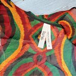 Truth NYC  tie dye 70s inspiredd swirl long sleeve short blouse ruffle detail sm Photo 3