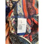 American Eagle XS Blue Red Patchwork Print Mini Dress NWT Boho Festival Rodeo Photo 5