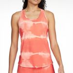Nike 💋 Dri-Fit  Women's Orange Tie-Dye Tank Top, M Photo 0