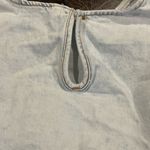 We Wore What  Cropped Denim Top Flare Sleeve Photo 6