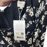 Sézane Sezane NWT Robe Carola Floral Dress Women’s Size 14 Black Long Sleeve Photo 13