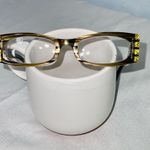 A.J. Morgan Olive Tiger Eye Embellished Reader Glasses 1.25 In Case Photo 1