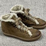 Weinbrenner Boots Womens 39 US 8 Brown Suede Leather Faux Fur Lace Up Photo 0