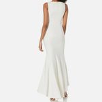 Likely White Hil Lo Gown 6 Sleeveless Formal Crepe Dress Photo 4