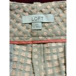 Ann Taylor  Loft Shorts Size 8 Tan Pink Polka Dot Marisa Style Mid Rise Polyester Photo 4