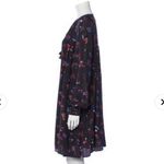 Hatch Maternity Tunic Dress One Size Black Floral Oversized Long Sleeve Mini Photo 13