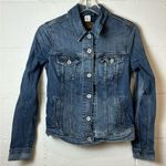 Levi's Levi’s Strauss Co Woman’s Denim Blue Collared Button Up Jean Jacket Size Small Photo 0