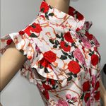 Chicme Floral Ruffle Sleeve Button Photo 2