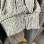 Blu Pepper  Women's Gray Ribbed Knit‎ Cardigan Long Sleeve Pockets Size M Photo 2