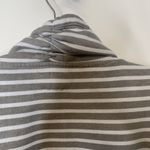 BKE  Gray White Striped Lounge Jacket Robe Sz Medium Photo 3