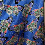 Cabernet Satin Nightgown Slip Dress Butterflies Y2K Fairy Whimsy Size Small Blue Photo 5